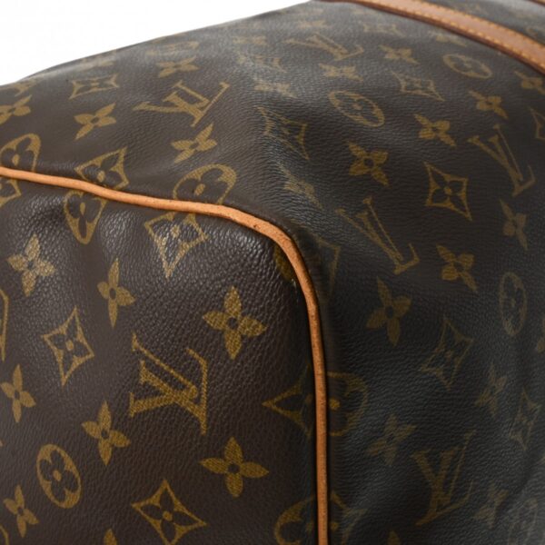 800000127672000 7 Louis Vuitton Keepall 55 Monogram Bag Brown