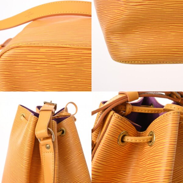 800000127683000 10 c Louis Vuitton Petit Noe Epi Leather Shoulder Bag Tassili Yellow