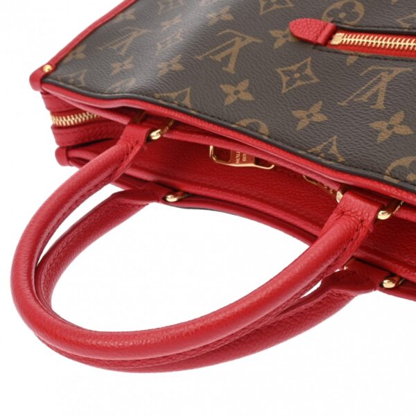 800000128106000 3 Louis Vuitton Monogram Popincourt PM 2WAY Handbag Red