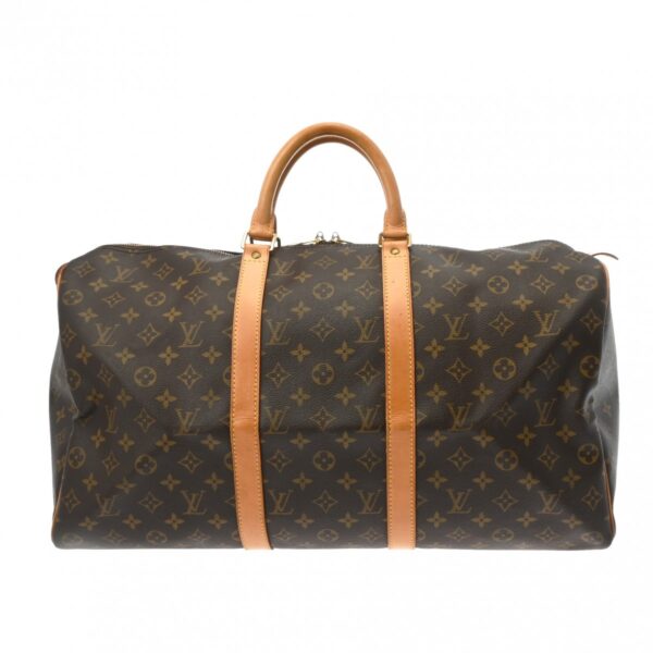 800000128125000 1 Louis Vuitton Keepall 50 Monogram Bag Brown