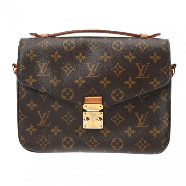 800000128139000 1 Louis Vuitton Pochette Metis MM Monogram Handbag Brown