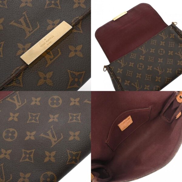 800000128147000 13 c Louis Vuitton Favorite MM 2WAY Shoulder Bag Brown