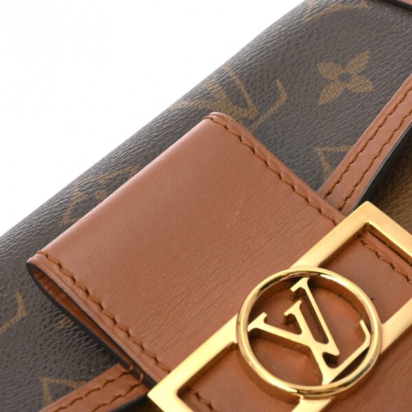 800000128166000 10 Louis Vuitton Dauphine Monogram Shoulder Bag Brown