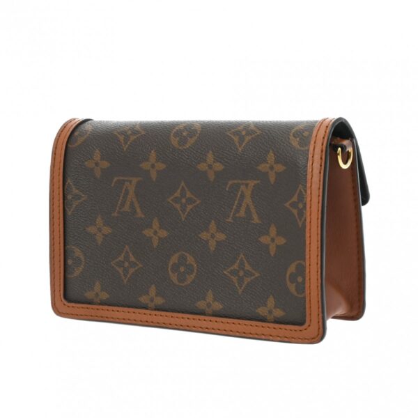 800000128166000 2 Louis Vuitton Dauphine Monogram Shoulder Bag Brown