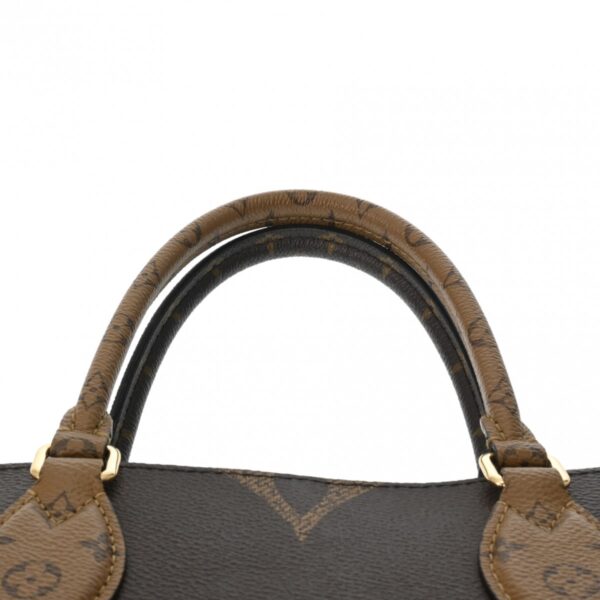 800000128169000 4 Louis Vuitton On the Go MM 2WAY Monogram Giant Tote Bag Brown