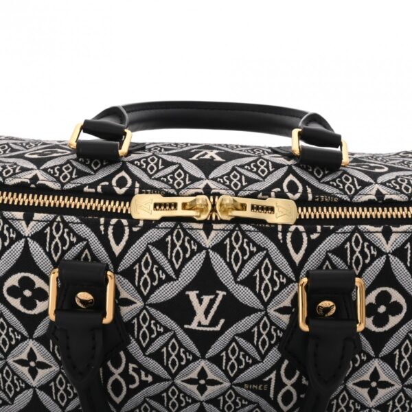 800000128252000 10 Louis Vuitton Speedy Bandouliere 25 Jacquard Handbag Noir Black