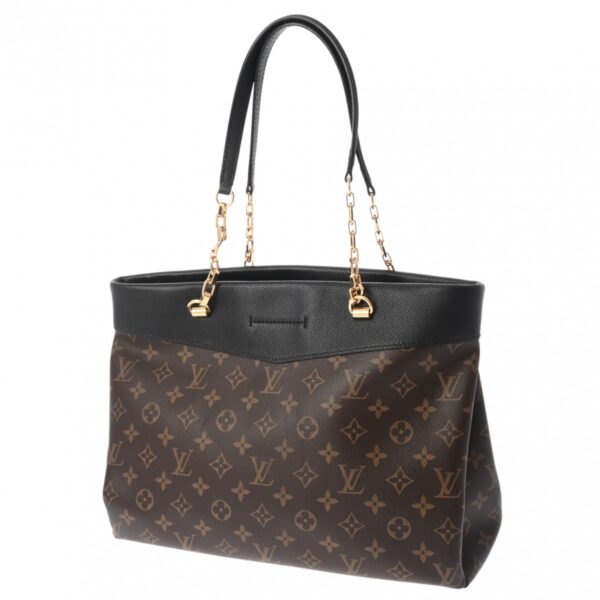 800000128261000 2 Louis Vuitton Pallas Shopper Monogram Tote Bag Black