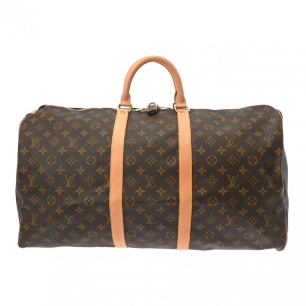 800000128262000 1 Louis Vuitton Keepall 55 Monogram Bag Brown