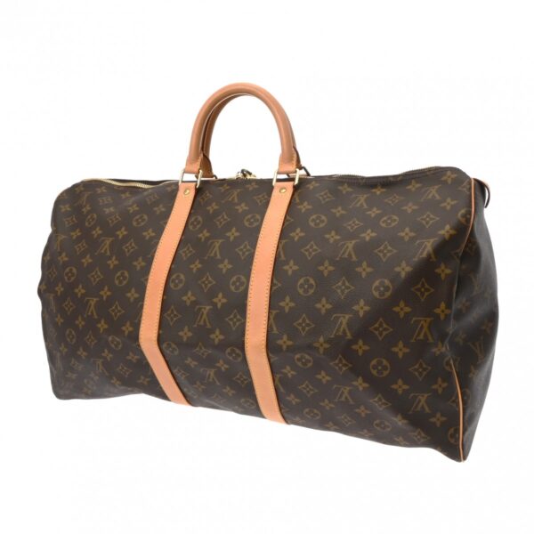 800000128262000 2 Louis Vuitton Keepall 55 Monogram Bag Brown