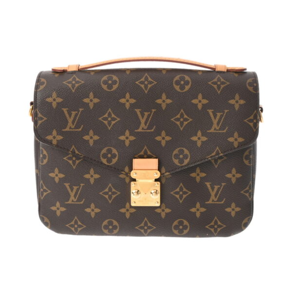 800000128281000 1 Louis Vuitton Pochette Metis 2WAY Monogram Handbag Brown