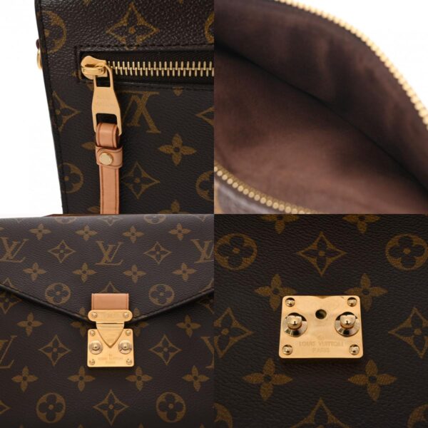 800000128281000 12 c Louis Vuitton Pochette Metis 2WAY Monogram Handbag Brown