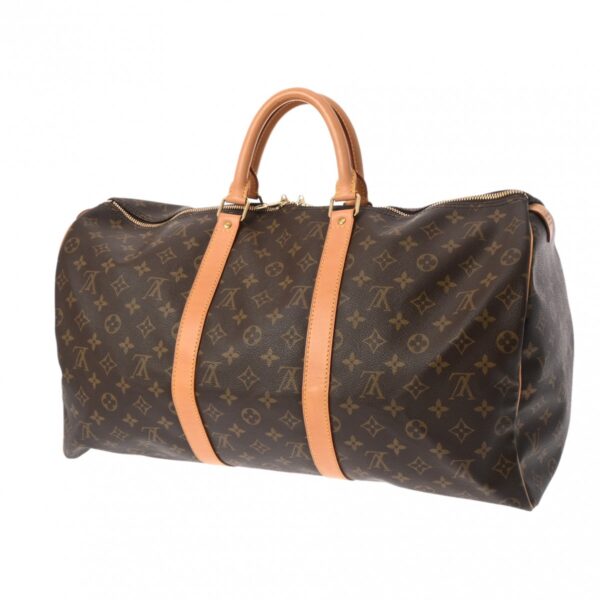 800000128389000 2 Louis Vuitton Monogram Keepall 50 Bag Brown