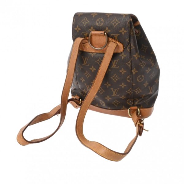 800000128399000 2 Louis Vuitton Montsouris MM Monogram Rucksack Brown