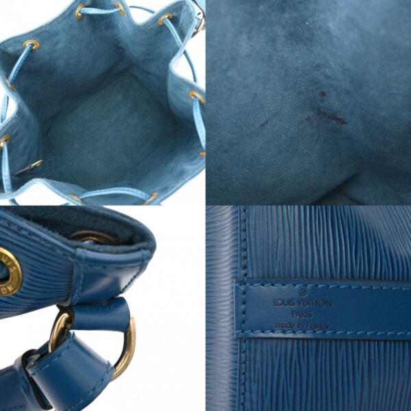 800000128401000 15 c Louis Vuitton Petit Noe Epi Leather Shoulder Bag Blue