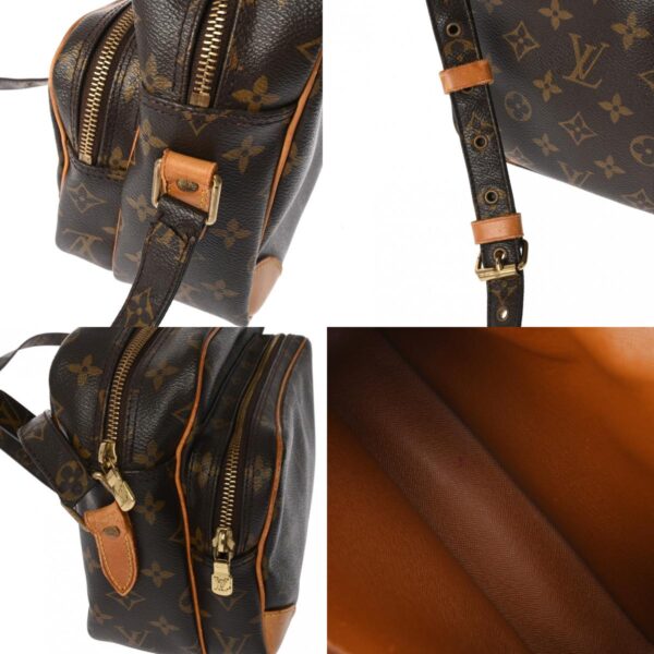 800000128419000 12 c Louis Vuitton Nile Monogram Shoulder Bag Brown