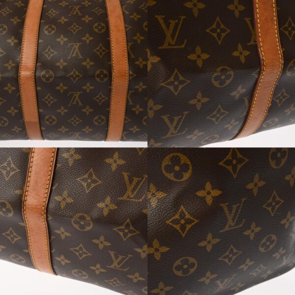 800000128425000 11 c Louis Vuitton Monogram Keepall 55 Bag Brown