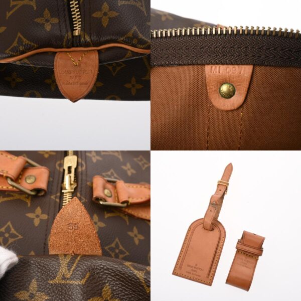 800000128425000 27 c Louis Vuitton Monogram Keepall 55 Bag Brown