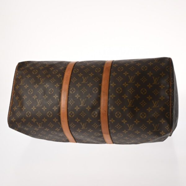 800000128425000 5 Louis Vuitton Monogram Keepall 55 Bag Brown