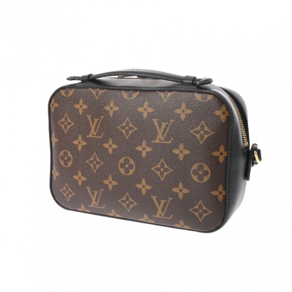 800000128427000 2 Louis Vuitton Monogram Saintonge Shoulder Bag Black