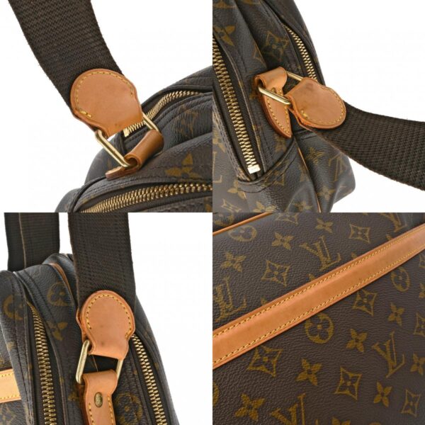 800000128438000 12 c Louis Vuitton Reporter GM Monogram Shoulder Bag Brown