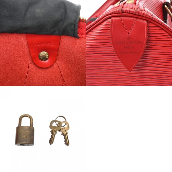 800000128478000 21 c Louis Vuitton Epi Speedy 30 Leather Handbag Red