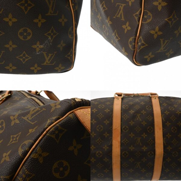 800000128491000 10 c Louis Vuitton Monogram Keepall 55 Bag Brown