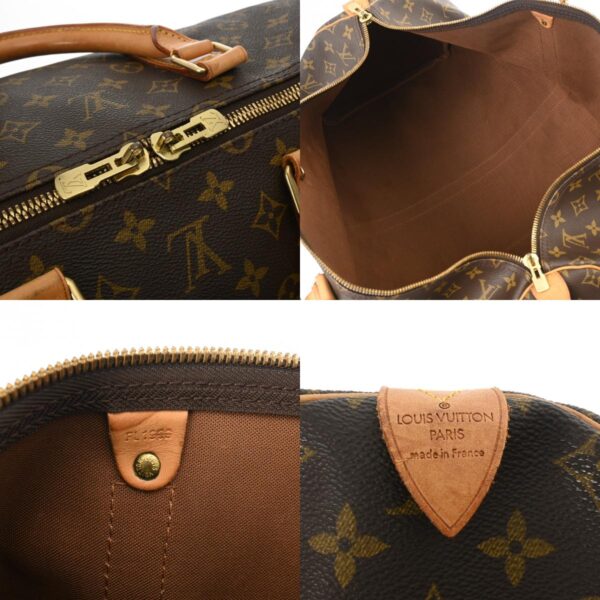 800000128491000 14 c Louis Vuitton Monogram Keepall 55 Bag Brown