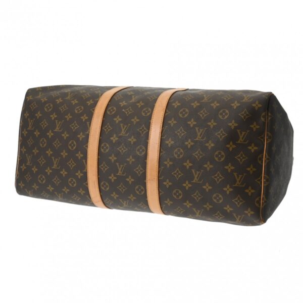 800000128491000 5 Louis Vuitton Monogram Keepall 55 Bag Brown