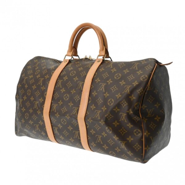 800000128498000 2 Louis Vuitton Monogram Keepall 50 Bag Brown