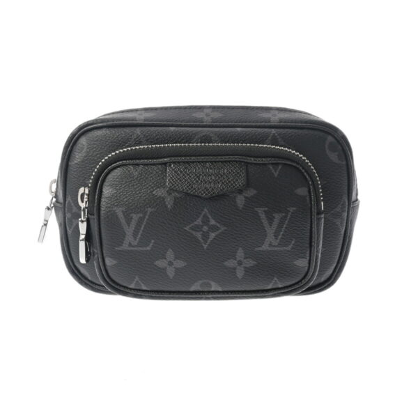 800000128503000 1 Louis Vuitton Taiga Taigarama Outdoor Pochette Shoulder Bag Black