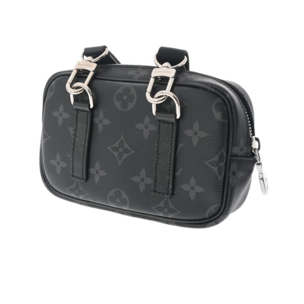 800000128503000 2 Louis Vuitton Taiga Taigarama Outdoor Pochette Shoulder Bag Black