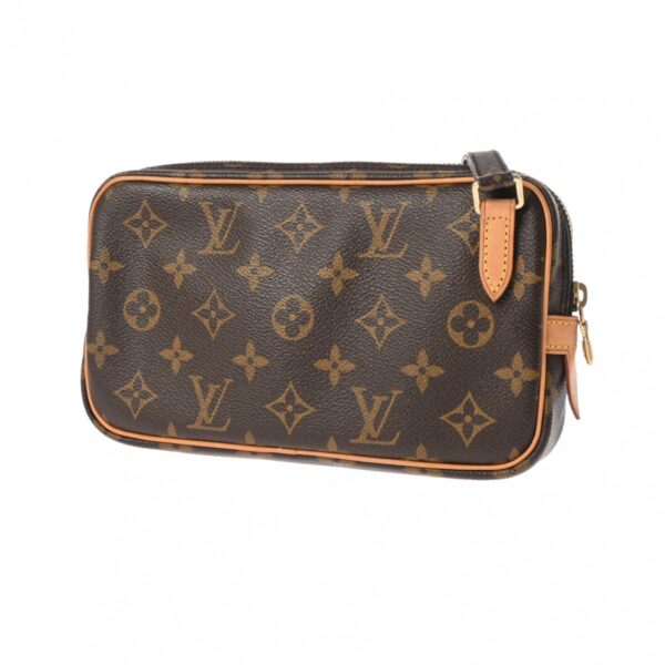 800000128505000 2 Louis Vuitton Marly Bandouliere Monogram Shoulder Bag Brown