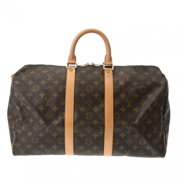 800000128524000 1 Louis Vuitton Monogram Keepall 45 Bag Brown