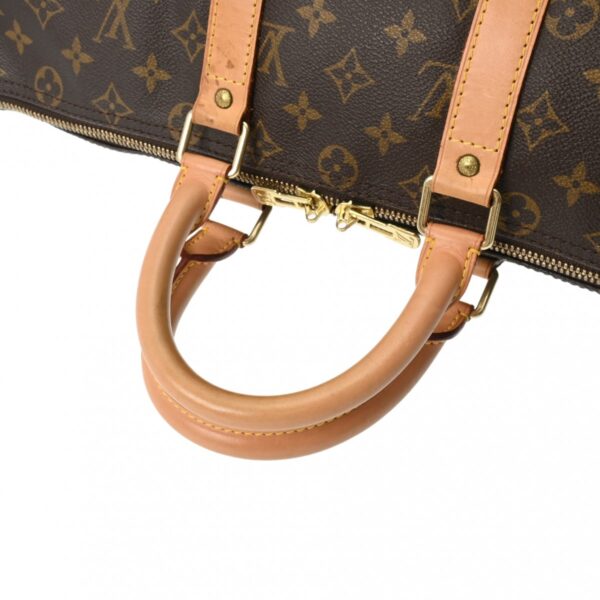 800000128524000 3 Louis Vuitton Monogram Keepall 45 Bag Brown