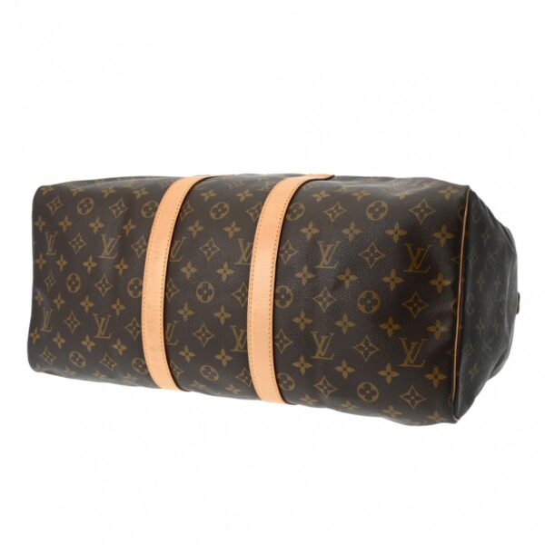 800000128524000 6 Louis Vuitton Monogram Keepall 45 Bag Brown