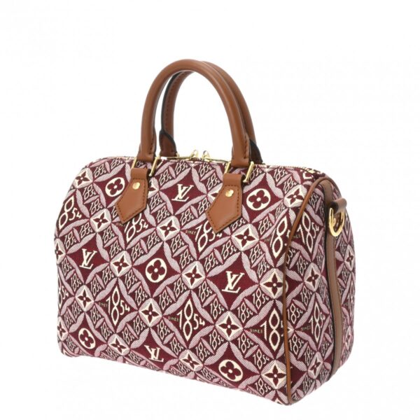 800000128529000 2 Louis Vuitton Speedy Bandouliere 25 Jacquard 2Way Bag Bordeaux