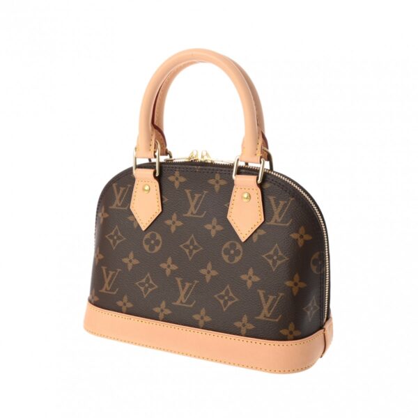 800000128539000 2 Louis Vuitton Monogram Alma BB 2WAY Handbag Brown