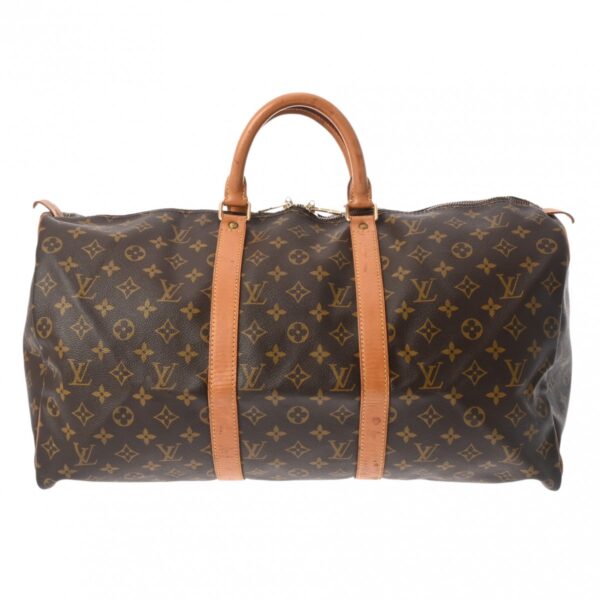 800000128546000 1 Louis Vuitton Monogram Keepall 50 Bag Brown