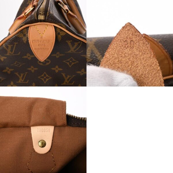 800000128547000 21 c Louis Vuitton Speedy 30 Monogram Handbag Brown