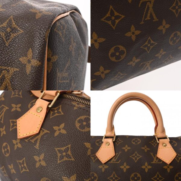 800000128547000 9 c Louis Vuitton Speedy 30 Monogram Handbag Brown