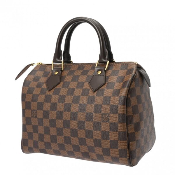 800000128608000 2 Louis Vuitton Damier Speedy 25 Handbag Brown