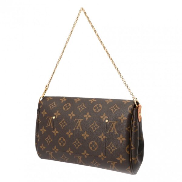 800000128610000 2 Louis Vuitton Monogram Favorite MM 2WAY Shoulder Bag Brown