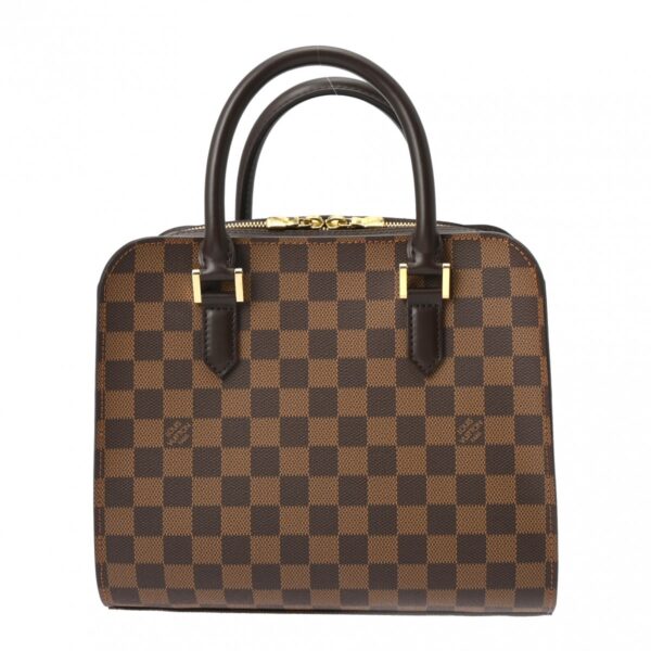 800000128614000 1 Louis Vuitton Damier Triana Handbag Brown