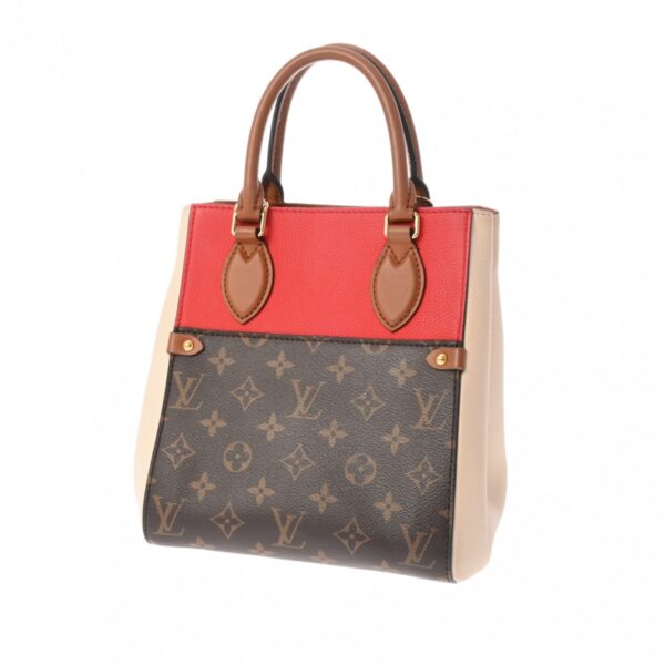 800000128631000 2 Louis Vuitton Monogram Fold Tote PM 2WAY Tote Bag Black