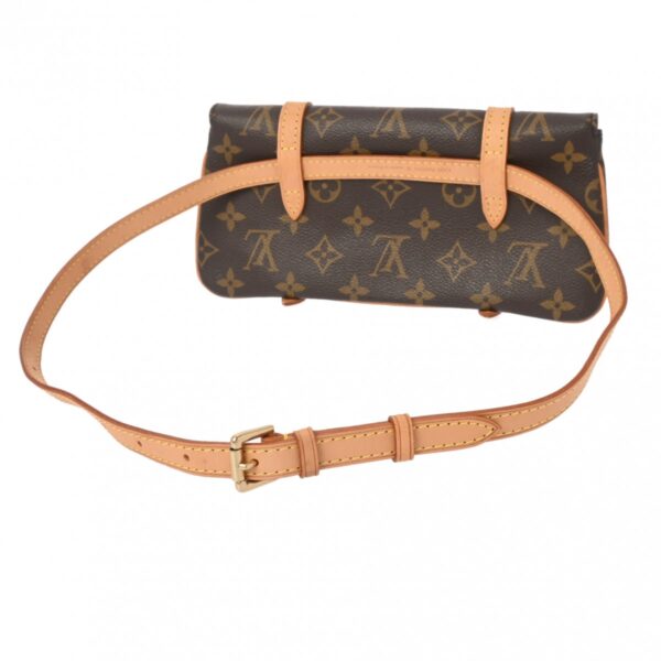 800000128657000 2 Louis Vuitton Pochette Maru Monogram Waist Bag Brown