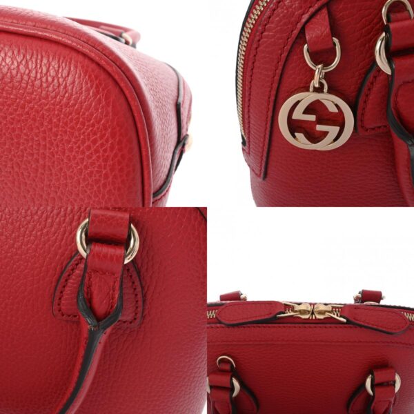 800000128672000 9 c Gucci Outlet Leather 2WAY Bag Red