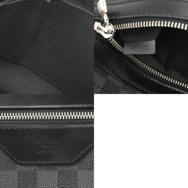 800000128680000 18 c Louis Vuitton Damier Graphite Daniel MM Shoulder Bag Black