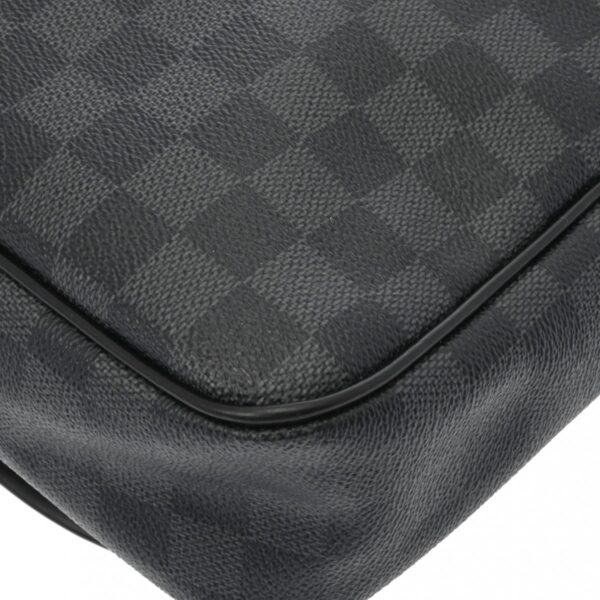 800000128680000 9 Louis Vuitton Damier Graphite Daniel MM Shoulder Bag Black