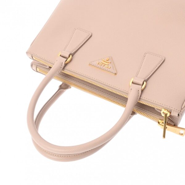 800000128703000 3 Prada Galleria Saffiano Handbag Pink Beige