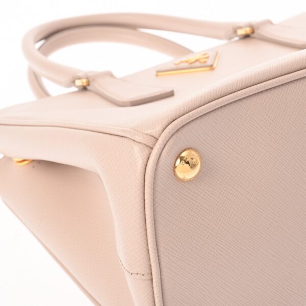 800000128703000 6 Prada Galleria Saffiano Handbag Pink Beige